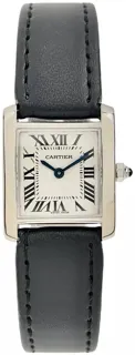 Cartier Tank Française 2403 White gold Silver