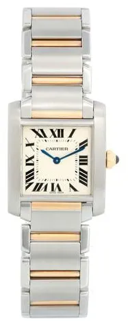 Cartier Tank Française W51006Q4 22mm Yellow gold and Stainless steel White