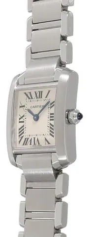 Cartier Tank Française W51008Q3 20mm Stainless steel White 1