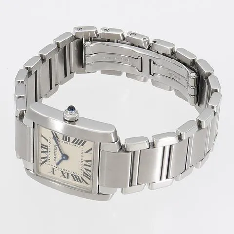 Cartier Tank Française W51008Q3 20mm Stainless steel White 3