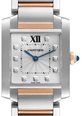 Cartier Tank Française WE110005 25mm Rose gold Silver