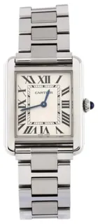 Cartier Tank W5200013 Stainless steel Silver