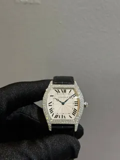 Cartier Tortue WA503851 White gold Silver