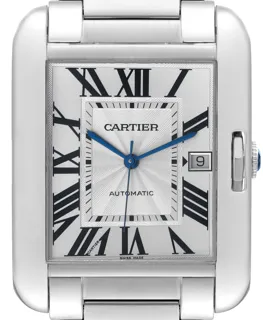 Cartier Tank Anglaise w5310008 Stainless steel Silver