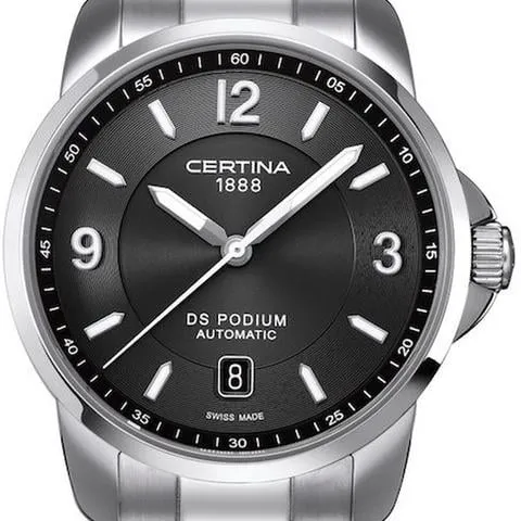 Certina DS Podium Big Size C0014071105700 38mm Stainless steel Gray