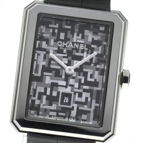 Chanel Boy-Friend H6128 27mm Stainless steel Gray