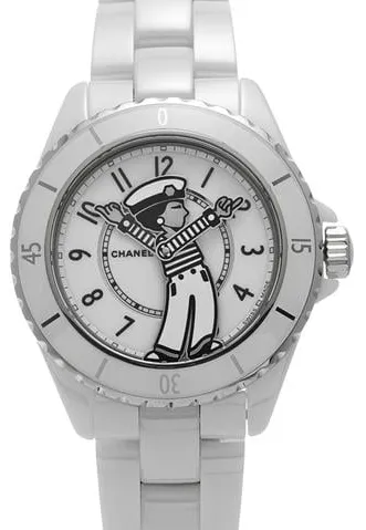 Chanel Mademoiselle H7481 38mm Ceramic White