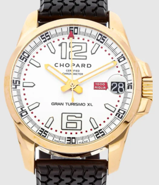 Chopard Mille Miglia 16/1266 44mm Yellow gold White