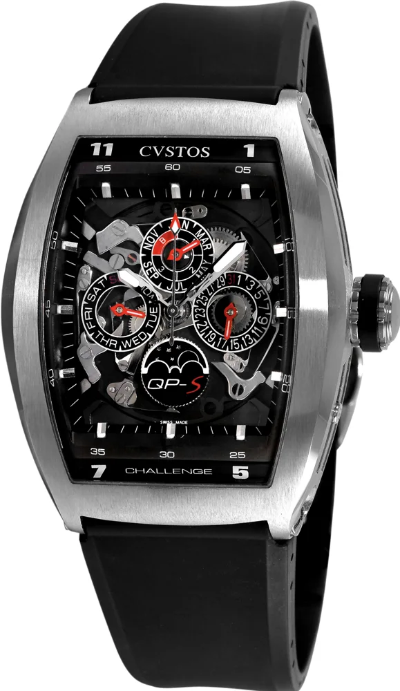 Cvstos Challenge QP-S 53.5mm Stainless steel Transparent