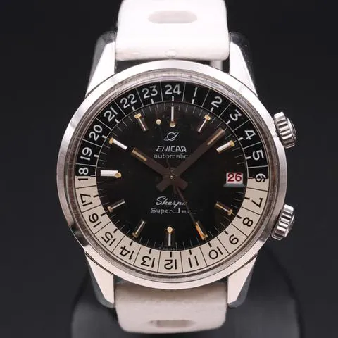 Enicar Sherpa 40mm Stainless steel Black