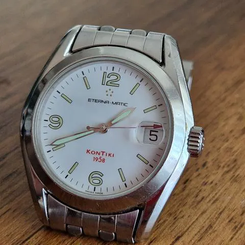 Eterna Kontiki 1571.41 37mm Stainless steel White 7