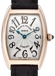 Franck Muller Cintru00e9e Curvex 1752 QZ Rose gold Silver