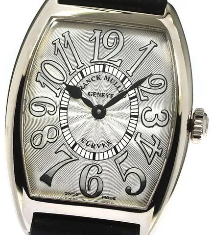 Franck Muller Cintree Curvex 7502 QZ 29mm White gold Silver