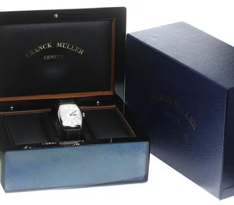 Franck Muller Cintree Curvex 7502 QZ 29mm White gold Silver 1