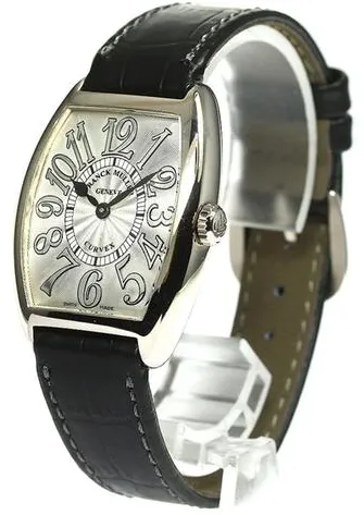 Franck Muller Cintree Curvex 7502 QZ 29mm White gold Silver 2