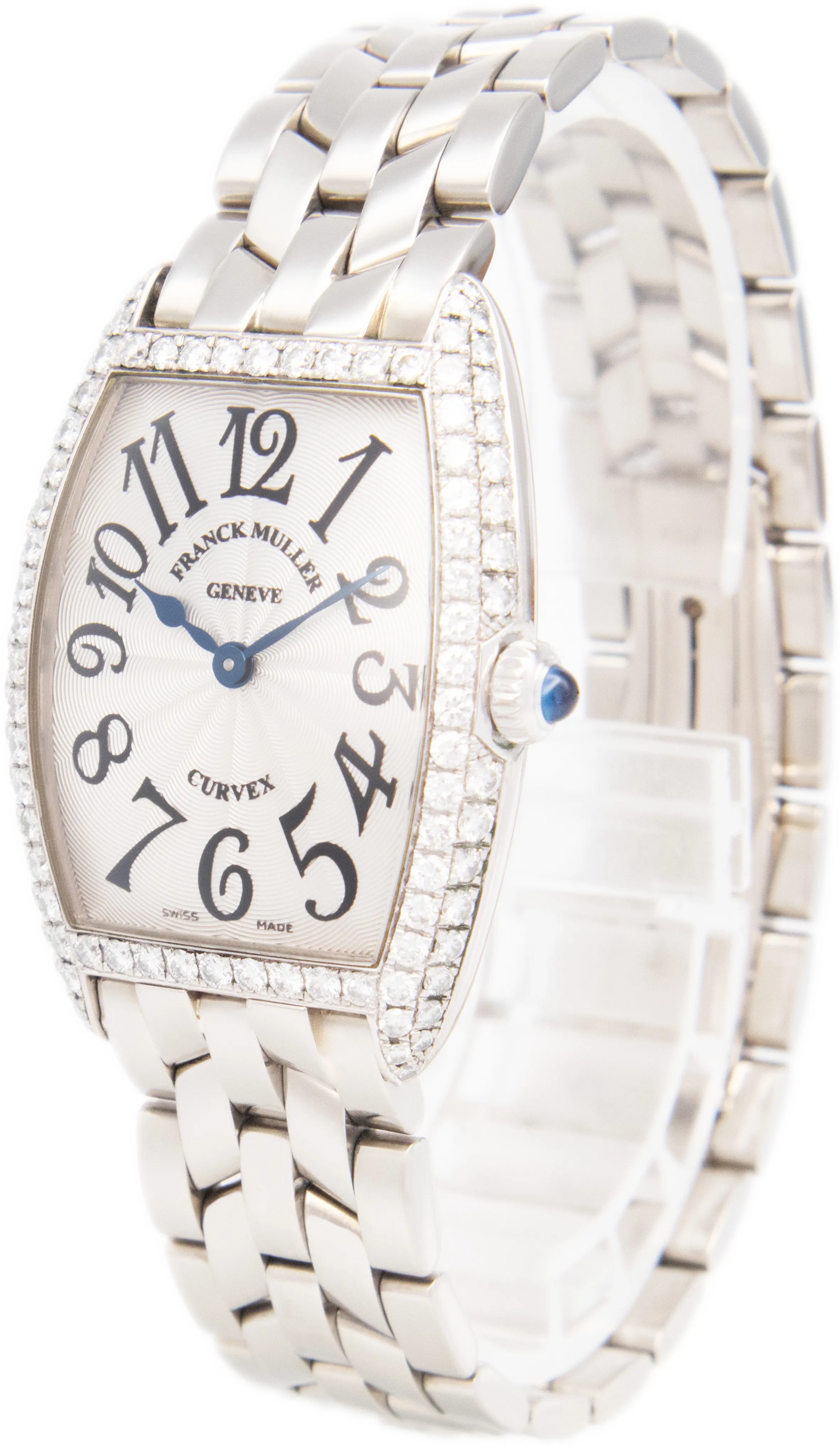 Franck Muller Curvex 1752 QZ D 25mm White gold and 18k white gold Silver 1