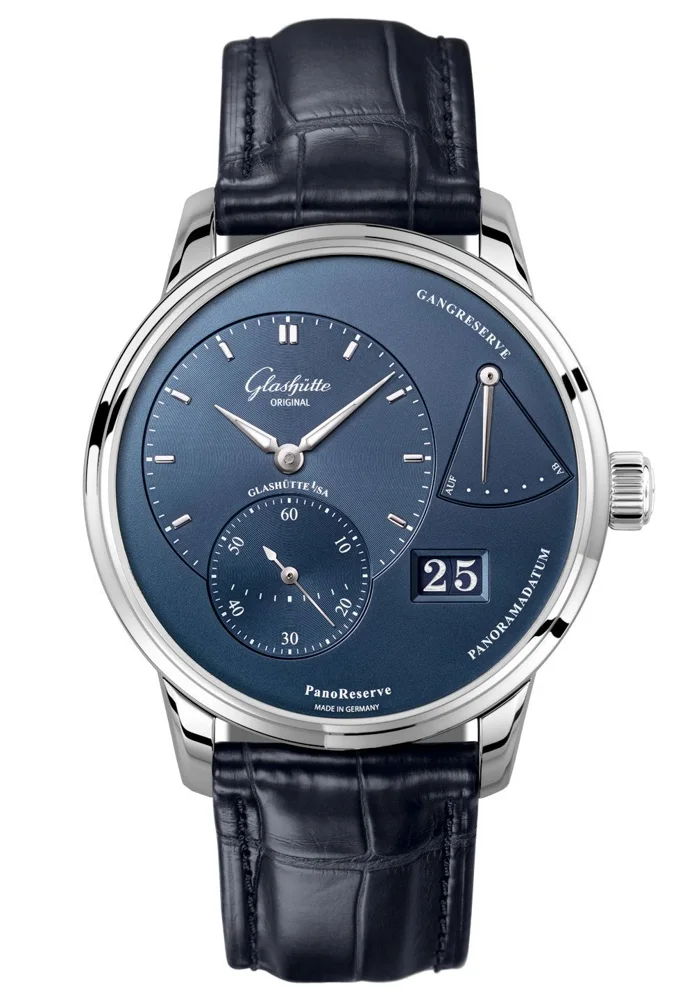 Glashütte PanoReserve 1-65-01-26-12-35 40mm Stainless steel Blue