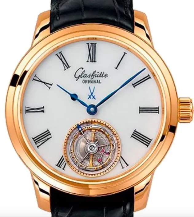 Glashütte Senator 1-94-11-01-01-04 40mm Rose gold White