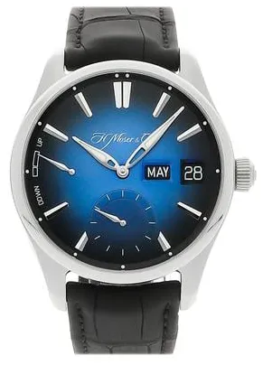 H. Moser & Cie. Pioneer 3808-1201 42mm Stainless steel Blue