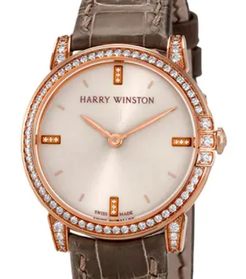 Harry Winston Midnight MIDQHM32RR002 32mm Rose gold