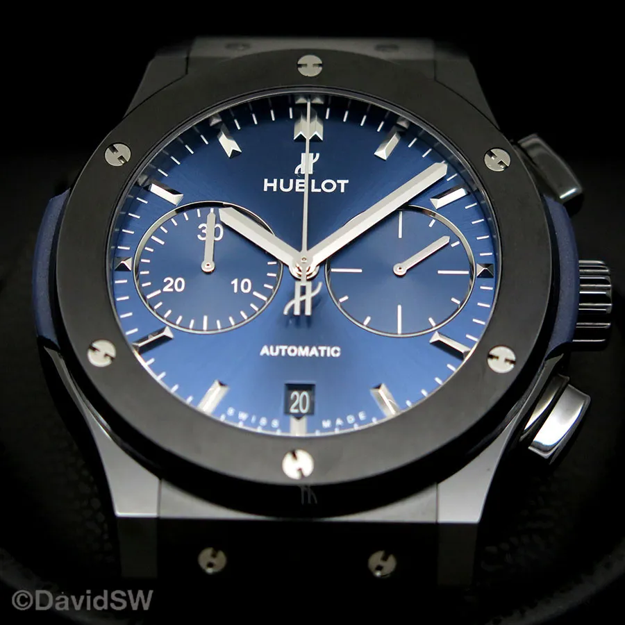 Hublot Classic Fusion 521.CM.7170.LR 45mm Ceramic Blue 2