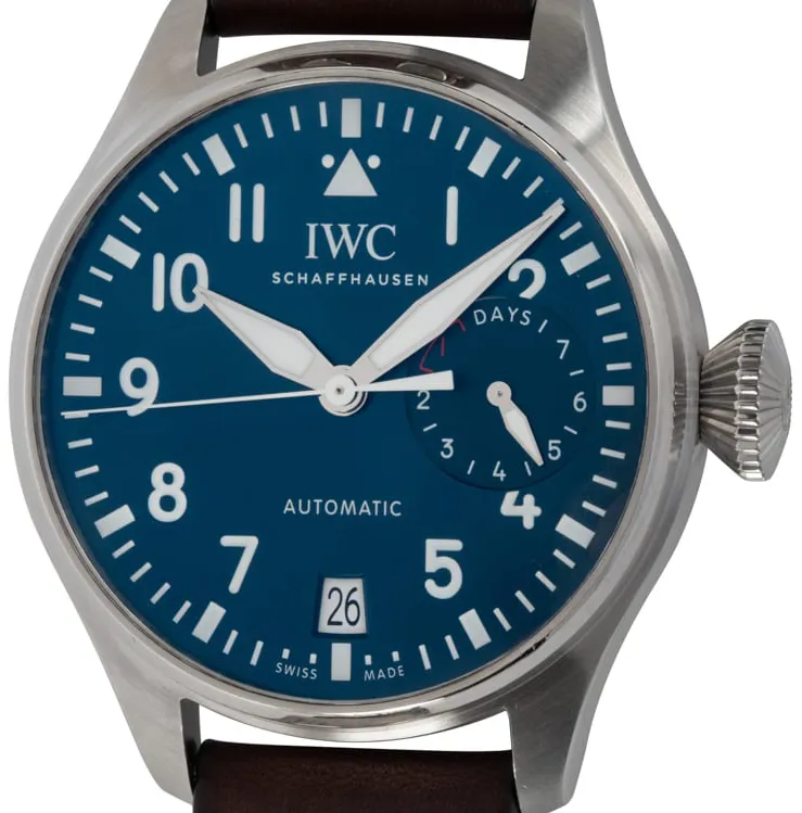 IWC Big Pilot IW500916 46.2mm Stainless steel Blue