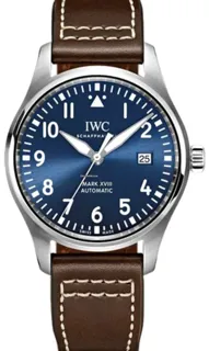 IWC Pilot Mark IW327010 Stainless steel Blue