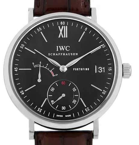 IWC Portofino Hand-Wound IW510102 45mm Stainless steel Black