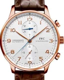 IWC Portugieser IW371480 40.9mm Rose gold Silver