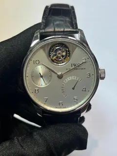 IWC Portuguese Tourbillon IW504204 Platinum Silver