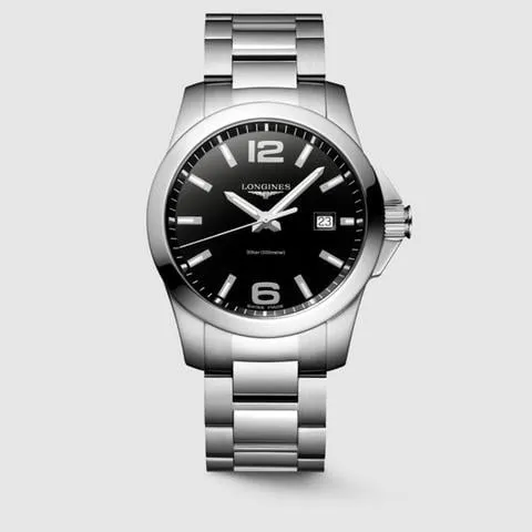 Longines Conquest L3.759.4.58.6 41mm Stainless steel Black