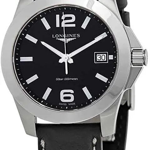 Longines Conquest L33774583 34mm Stainless steel Black