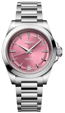 Longines Conquest 34mm Stainless steel Rose