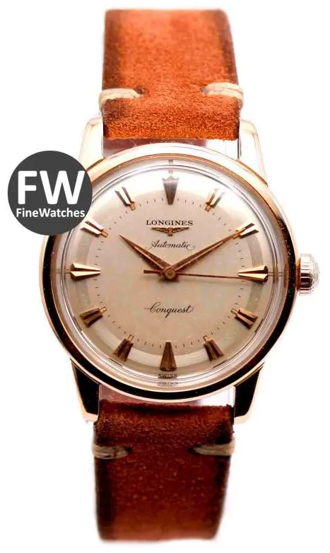 Longines Conquest 35mm Yellow gold Silver