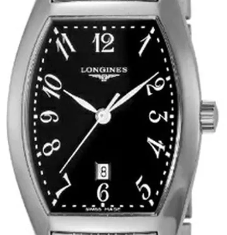 Longines Evidenza L2.155.4.53.6 26mm Stainless steel Black