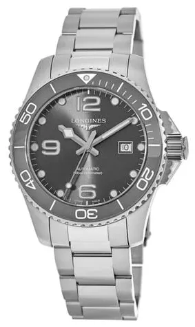Longines HydroConquest L3.782.4.76.6 43mm Stainless steel Gray