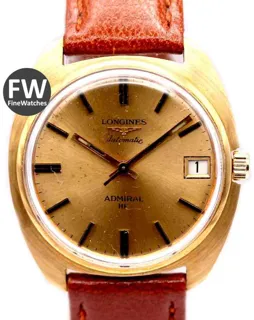 Longines Admiral 8339 3 Yellow gold Champagne