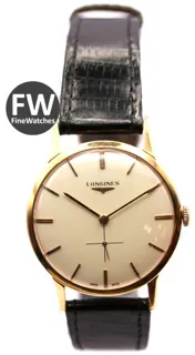 Longines Vintage 1488 34mm Yellow gold Cream