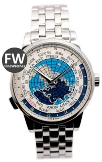 Montblanc Heritage Spirit Orbis Terrarum World Time 7339 42mm Stainless steel Silver