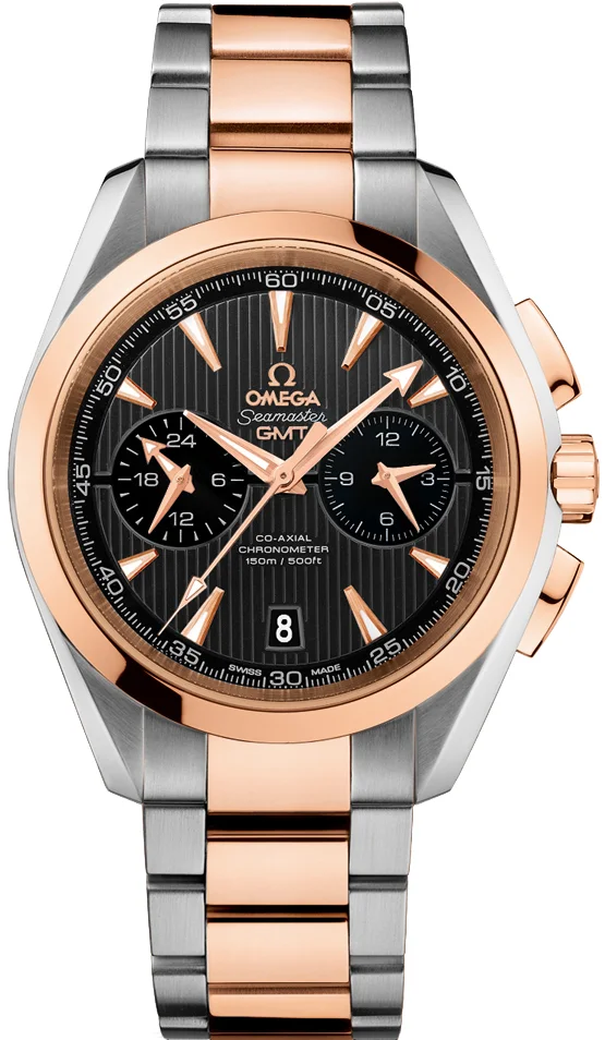 Omega Aqua Terra 231.20.43.52.06.001 43mm Yellow gold and stainless steel Gray