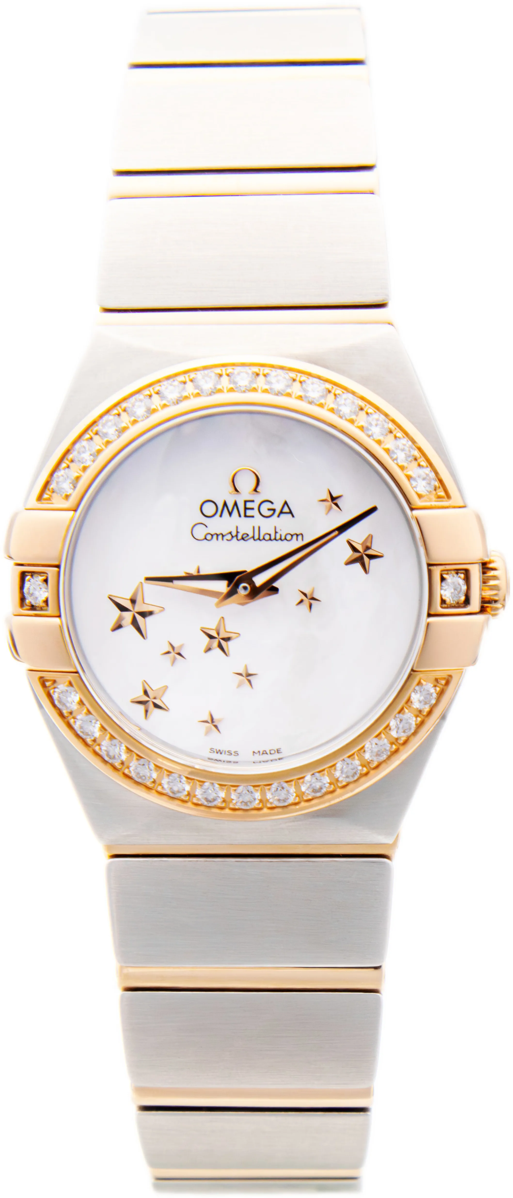 Omega Constellation 123.25.24.60.05.001 24mm 18k rose gold & stainless steel Mother-of-pearl
