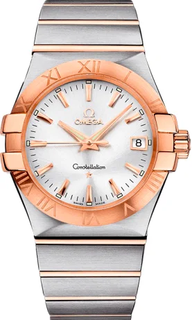 Omega Constellation Quartz 123.20.35.60.02.001 35mm Yellow gold and stainless steel Silver
