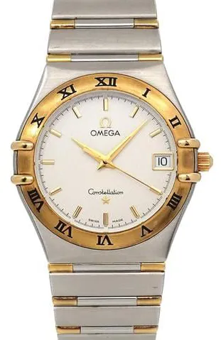 Omega Constellation Quartz 1312.30 34mm Yellow gold and stainless steel Silver