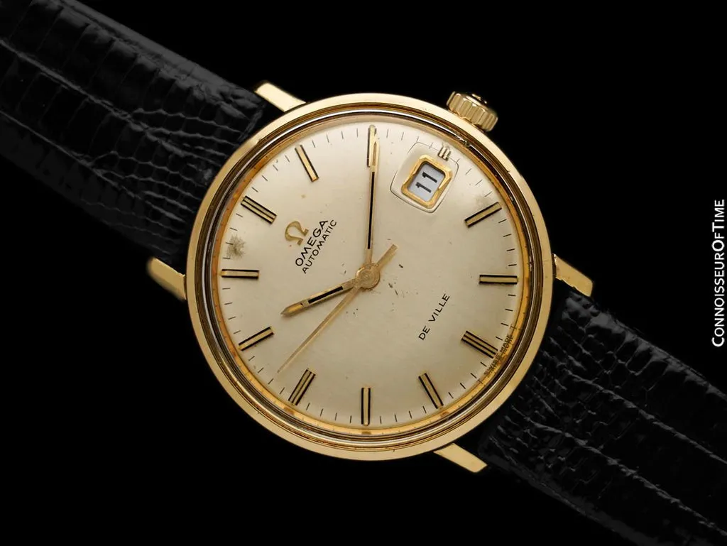 Omega De Ville 166.033 34mm Yellow gold Silver