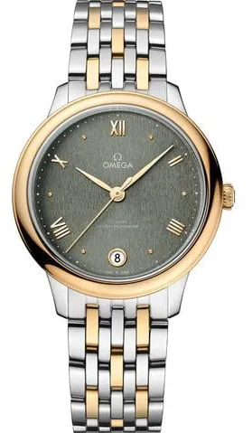 Omega De Ville 434.20.34.20.10.001 34mm Yellow gold and Stainless steel Green