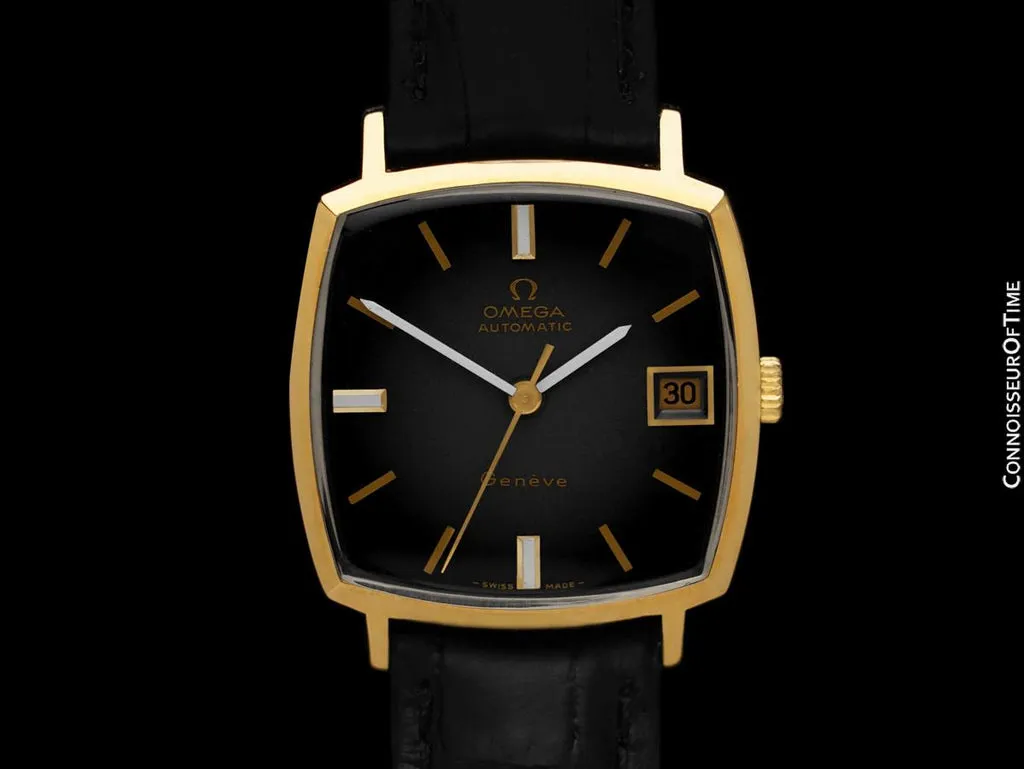 Omega Genève 33mm Yellow gold and stainless steel Black 1
