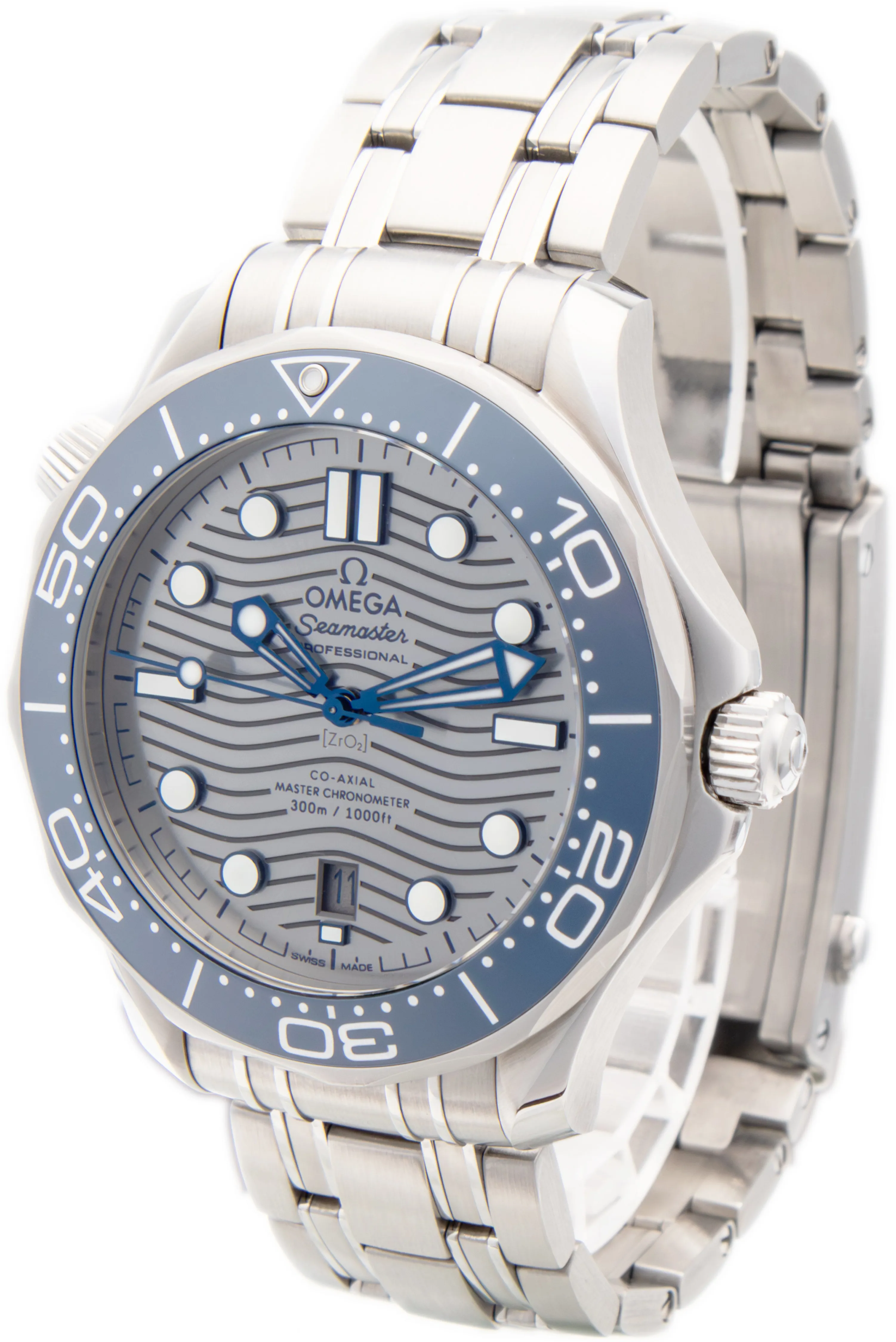 Omega Seamaster Diver 300M 210.30.42.20.06.001 42mm Stainless steel Blue 1