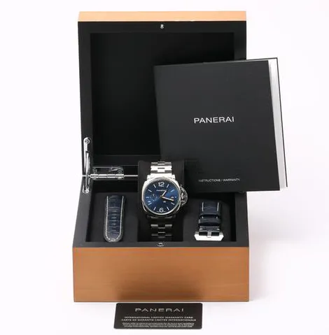 Panerai Luminor Marina PAM 01124 42mm Stainless steel Blue 1