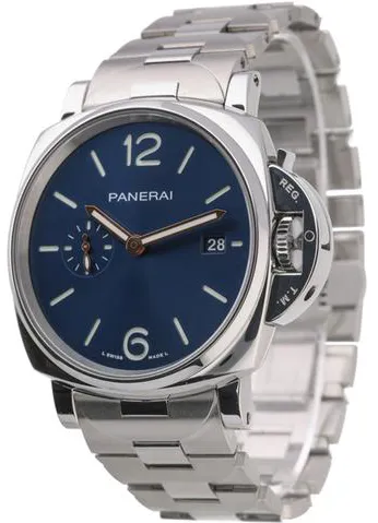 Panerai Luminor Marina PAM 01124 42mm Stainless steel Blue 4