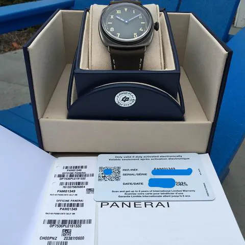 Panerai Radiomir PAM01349 45mm Stainless steel Green